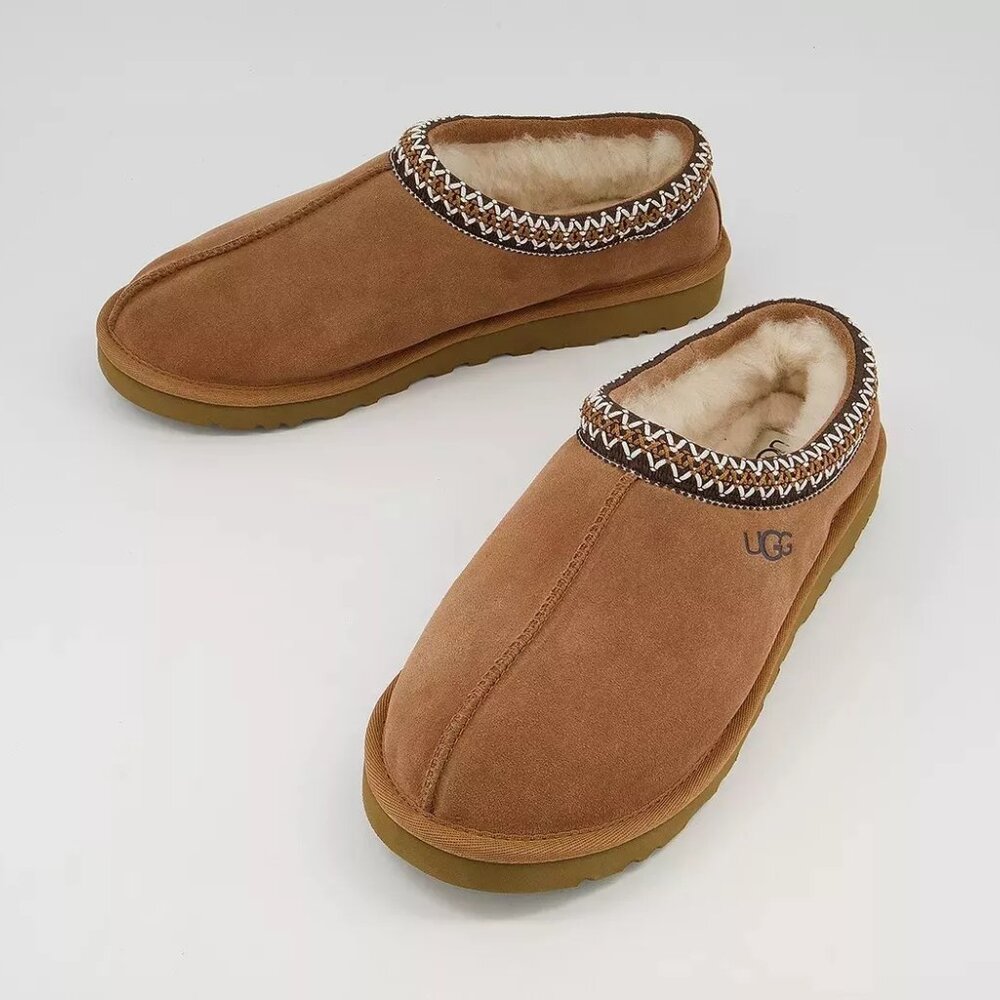 New UGG Brand Men's Tasman Chestnut Slip on Shoes Slippers Sandals 5950 Size 11